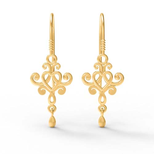 Gold Earring Design for Daily Use