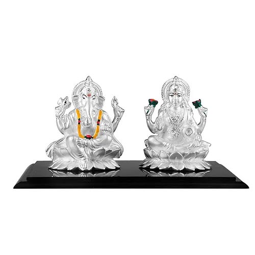 Pure Silver Ganesh Lakshmi