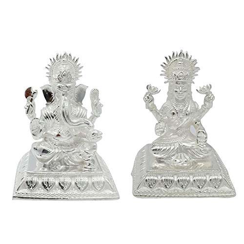 Pure Silver Goddess Lakshmi/Lord Ganesh